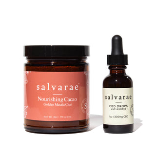 Nourishing Cacao Golden Masala Chai with 1oz CBD Drops