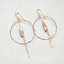 Mother of Pearl Hoops