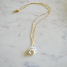 Crescent Mother Of Pearl Necklace