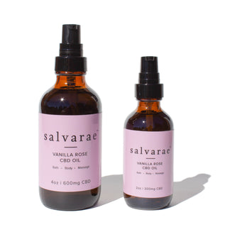 Vanilla Rose CBD Oil - Bath, Body, & Massage